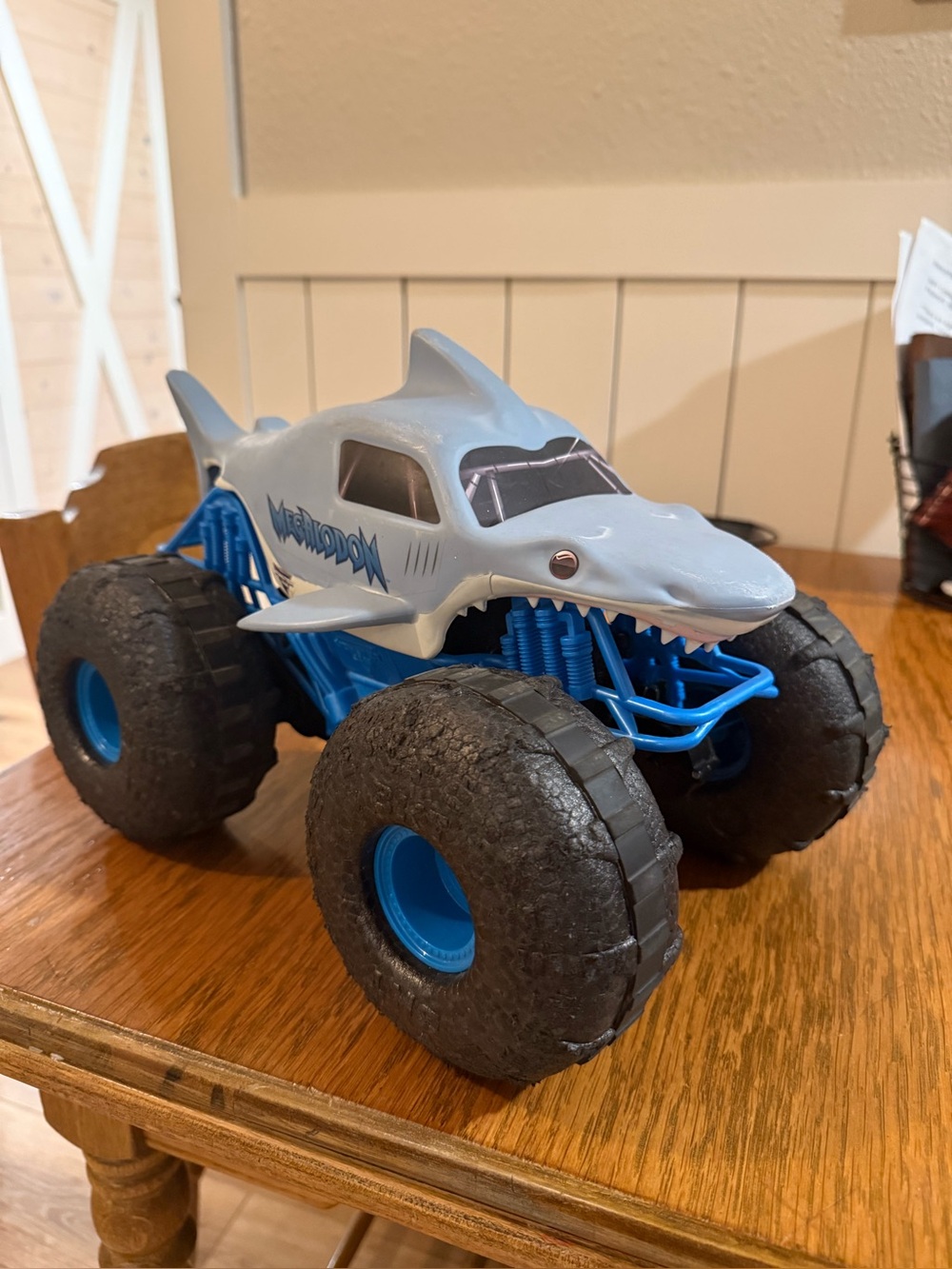 Megalodon Shark Monster Truck Toy Works No Remote